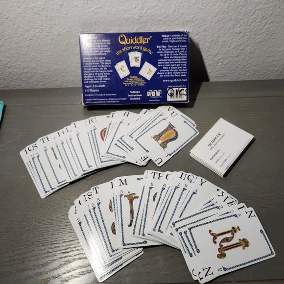 Quiddler Card Game Make Short Words With Cards to Win Family Game Night Perfect - Picture 5 of 6